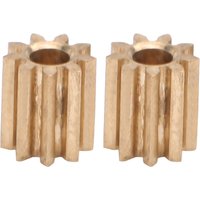 2pcs Motor Pinion Gear Brass Replacement for Duplo Intelli Lok Module 0.5 9 Teeth
