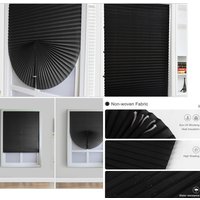 Water Proof Self-adhesive Pleated Blackout Blinds Non-woven Folding Curtains For Kitchen Bathroom Balcony Shades Home Windows