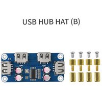 Raspberry Pi Zero USB HUB HAT (B) Expansion Board 4x Extended USB 2.0 Ports Optional USB HUB BOX for Raspberry Pi Zero W WH