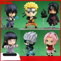Naruto anime peripheral Hatake Kakashi Sasuke Itachi Obito figure Kawaii cartoon Nendoroid Q version figure boy holiday gift