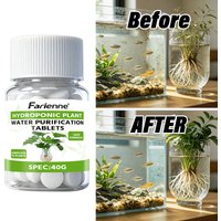 40g Hydroponic Water Purification Tablets For Fresh Cut Flowers Vase Clean Prevent Stinky Water Reduce Frequent Water Changing