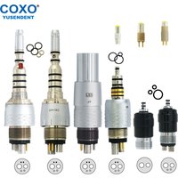 COXO Dental Quick Coupling LED Fiber Optic Coupler 2/4/6 Holes For KAVO WH NSK High Speed Handpiece Dentistry Turbine Coupler