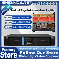 Original brand LOGO FP10000Q Professional Digital Power Amplifier 1x1350W 8OHM High Power Subwoofer Amplifier Line Array Speaker