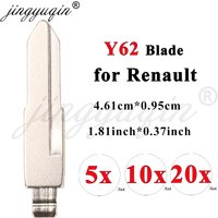 jingyuqin 5/10/20pcs Uncut flip Metal key Blade Y62 for Renault KD keydiy xhorse VVDI JMD Remotes Universal Folding Key Blank