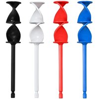 A5YD 4Pcs Epoxy Mixer Paint Mixer Drill Attachment Resin Mixer Drill Paint Mixer Paint Concrete Plaster Reusable Mixer