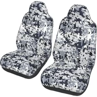 Urban Style Camouflage Universal Car Seat Cover Off-Road For SUV Multicam Front Rear Flocking Cloth Cushion Fabric Hunting