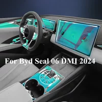 For Byd Seal 06 DMI 2024 Interior Accessories Film Transparent TPU PPF Gear Panel Center Console Anti-scratch Protection Sticker