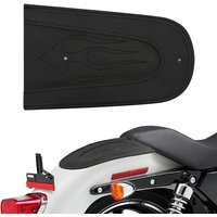 Motorcycle Flame Stitch Leather Rear Fender Bib Cover Pad Accessories Fit For Harley Sportster 883 1200 2004-up