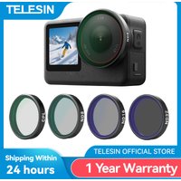 TELESIN CPL ND8 ND16 ND32 UV VND Quick Release Lens Filter for DJI OSMO Action 6 Filter Frame For DJI Action6 Camera Accessories