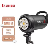 JINBEI DMII-6 600W GN80 5500K Daylight Photograph Flash with Built-in Easycap Function JINBEI 2.4GHz Wireless System LCD Display