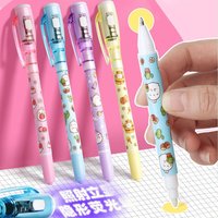 Mysteriously Disappearing Invisible Pen With Refills With Small Light Gel Pen Cute Invisible Marker Led UV Lamp Double Head