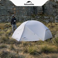 Naturehike Mongar Series 3 Seasons Outdoor Camping Tent 20D Nylon Fabic Double Layer Rainproof 2 Persons Tent For Hiking Travel