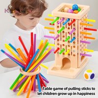 Montessori Colorful Stick Balancing Game Parent-Child Interaction Classic Fun Dice Game Fine Motor Skills Toy Birthday Gift