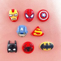 10pcs cartoon animal character Marvel Spider Man crafts DIY Flatback Resin Cabochon scrapbook accessories hair bow accessories