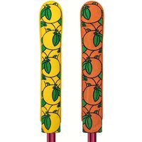 Stylish Orange-Themed Design for a Golf Club Head Cover, Trendy Golf Direction Stick, Ideal for Fashion-Savvy