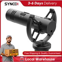【UK Stock】SYNCO M2S On-Camera Mic Cardioid 3.5mm for DSLR Smartphone Vlog