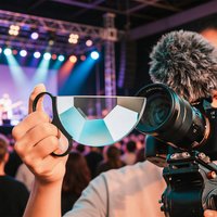 79/100/150mm Handheld Semicircle Kaleidoscope Special Effects Camera Lens Filter Optical Glass Prism Refractions FX Photography