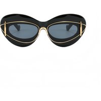 Exaggerated Cat-Eye Fashion Sunglasses for Women in Europe and America, Trendy and Versatile Hip-Hop Style Glasses
