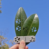 A Pet Paw Print Embossing Stamp | Unique Handmade Art Tool, Suitable for Leaf Stamps And Thin Paper, Special Gift, 1pc