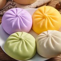 Giant Dumpling Squishy Toys Anxiety Relief Fidget Toy Simulation Food Steamed Stuffed Bun Soft Squeeze Decompression Dough Toy