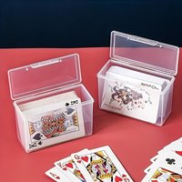 Playing Card Storage Box,Cards,Game Card ID Card Card Card Business Card Storage,Plastic Storage Box,Card Organizer