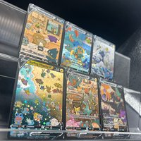 6Pcs Anime Ptcg Proxy Collectible Cards Japanese Gengar Cooking Psyduck Munchlax Holo Foil Premium Graded Collectible Cards Gift