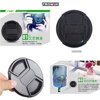 For Nikon D40 D40X D50 D60 D5100 D5200 D5300 D5500 D5600 D600 Camera Lens Cap Protective Cover Center Pinch Snap-on 49mm 52 55 5