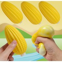 Squishy Simulated Corn Stress Ball - Squeeze Toy for Anxiety Relief, Fidget Sensory Toy for Kids & Adults, Squishies Gag Gift