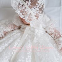 Baby Girls Christening Gowns Dresses Newborn Baby Baptism Clothes Princess Lace 1st Year Birthday Dress