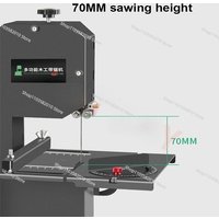 800W 220V Mini Woodworking Band Saw, Electric Curve Saw Table Machine for Wood Cutting