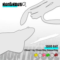 Hunthouse Jig Head Soft Lure Body 107mm Total Weight 116g/206g/256g Silicone Lure Squid Imitating Bait For Tuna GT Fish Tackle