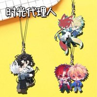 Link Click Anime Keychain Women Acrylic Mobile Phone Lanyard Key Chain Man Key Ring Pendant Ornament Accessories Friend Gift
