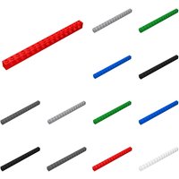 10pcs 3703 Brick 1 x 16 with Holes Bricks Collections Bulk Modular GBC Toys For Technical MOC Gifts DIY Buildings Blocks Compati