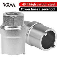 VXM Bicycle Tower Base Removal Tool Stainles Steel Hubs With Sleeve Flower Drum Removal Too MTB Bike Slot Locking Structure Tool