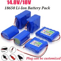 14.8V 18650 Lithium Battery Pack 16.8v Large Capacity 18650 Battery Audio LED Light 18V Rechargeable Battery+BMS Li Ion 12v CE