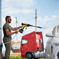Car Washer, Cordless Rechargeable Electric Pressure Washer, Portable Adjustable Nozzle Handheld High-Pressure Car Washer