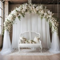 10/5/3/2/1M Wedding Tulle Backdrop Curtains,Sheer Backdrop Curtains,Birthday Party Baby Shower,Photography Backdrop Decor