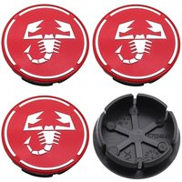 4Pcs 50mm 60mm Waterproof Anti-Scratch Wheel Hub Cap for Fiat Abarth 500e Tipo 500 500x Panda Punto 500L Dust Cover Modification