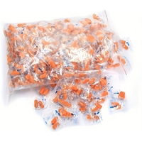 10Pair Soft Orange Foam Ear Plugs Tapered Travel Sleep Noise Prevention Earplugs Noise Reduction Sound Insulation Ear Protection