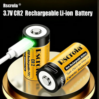 New USB 3.7V CR2 Rechargeable Lithium ion Battery 9000mAh High Capacity Type-C Fast Charging for Camera Flashlight Doorbell Toys