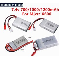 7.4V 700mah 1000mah 1200mah Lipo Battery For Mjxrc X600 RC Drone Spare Parts 2S 7.4 V Rechargeable Battery With JST Plug