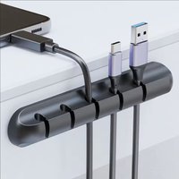 Silicone USB Cable Organizer USB Charging Cable Winder Desktop Tidy Management Clips Cable Holder For Mouse earphone Accessorie
