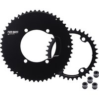 AliExpress PASS QUEST Road Bike Double Chainring 110 BCD Crank for R7100 R8100 R9200 Multiple Teeth Options 48-35T to 56-42T