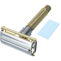 Exquisite Retro Safety Razor Double Edge Manual Handle Razor Stainless Steel Shaving Tool Barber