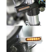 AliExpress NONE Motorcycle 39-41mm Fork Tubes Turn Signal Lights LED High Brightness Amber Indicator Lamp Aluminum Alloy For Scooter Dirt Bike