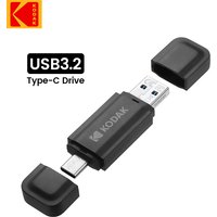 KODAK USB Flash Drive 32GB Type C Flash Drive 64GB USB3.2 Pendrive 128GB High Speed 256GB Dual Memory Stick For Smartphone