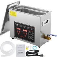 SucceBuy Nettoyeur à ultrasons en acier inoxydable, machine de nettoyage portable, appareil ménager à ultrasons, 2L 3L 6L 10L 22L 30L