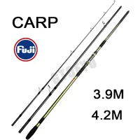 4.2/3.9m Carp Fishing Rod 50lb 3Sections FUJI Reel Seat 40t Carbon Fiber Travel Throwing 80-300g Shore Casting Spinning Pole