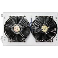 Universal Air Conditioning Condenser Radiator Cooling Fan Assembly 14'' x 23'' for Car Van Bus Truck Pickup A/C Conditioner