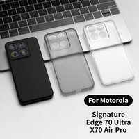 Minimalist Clear Matte Magnetic Wireless Charging Case for Motorola Signature Edge 70 Ultra Fusion X70 Air Pro for Magsafe Cover